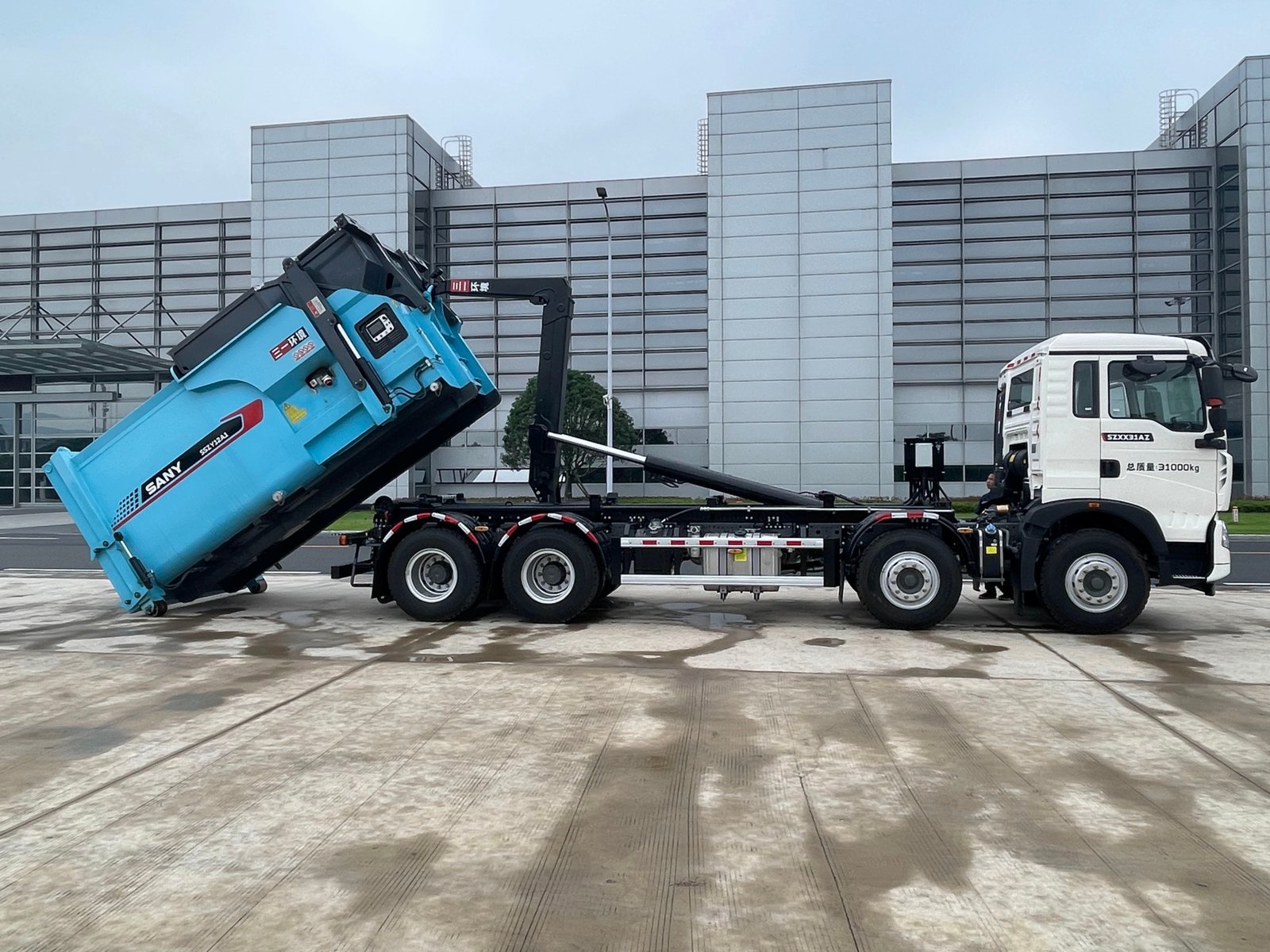 Sany SZXX31AZ 31T Fuel Van-Detachable Garbage Truck - Sany Sanitation Equipment